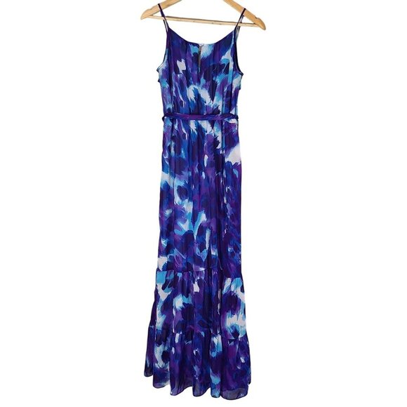 Bisou Bisou Tiered Maxi Dress Womens 6 Wedding Guest Vacation Resortwear Easter - Picture 9 of 12